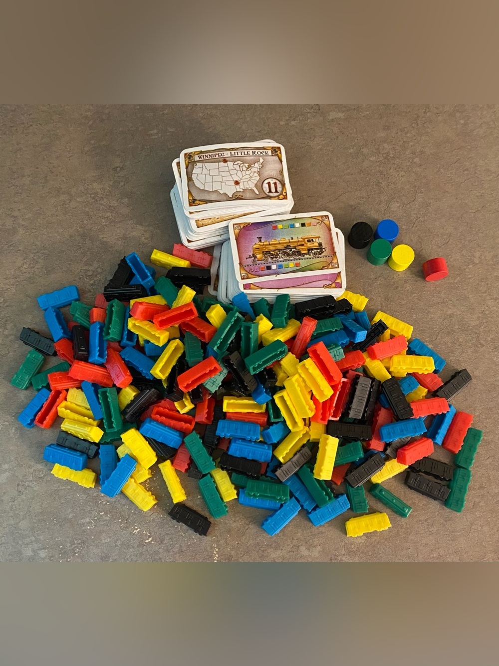 🛍️ 2 for $15🛍️ Ticket To Ride Days of Wonder Board Game Pieces and Cards